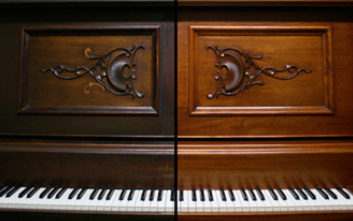 Refinishing on sale a piano